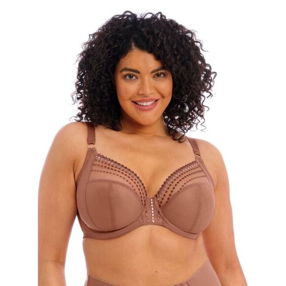 Elomi 8900 'Matilda' Underwire Plunge Bra Brown size 34K B1062 - Picture 1 of 4